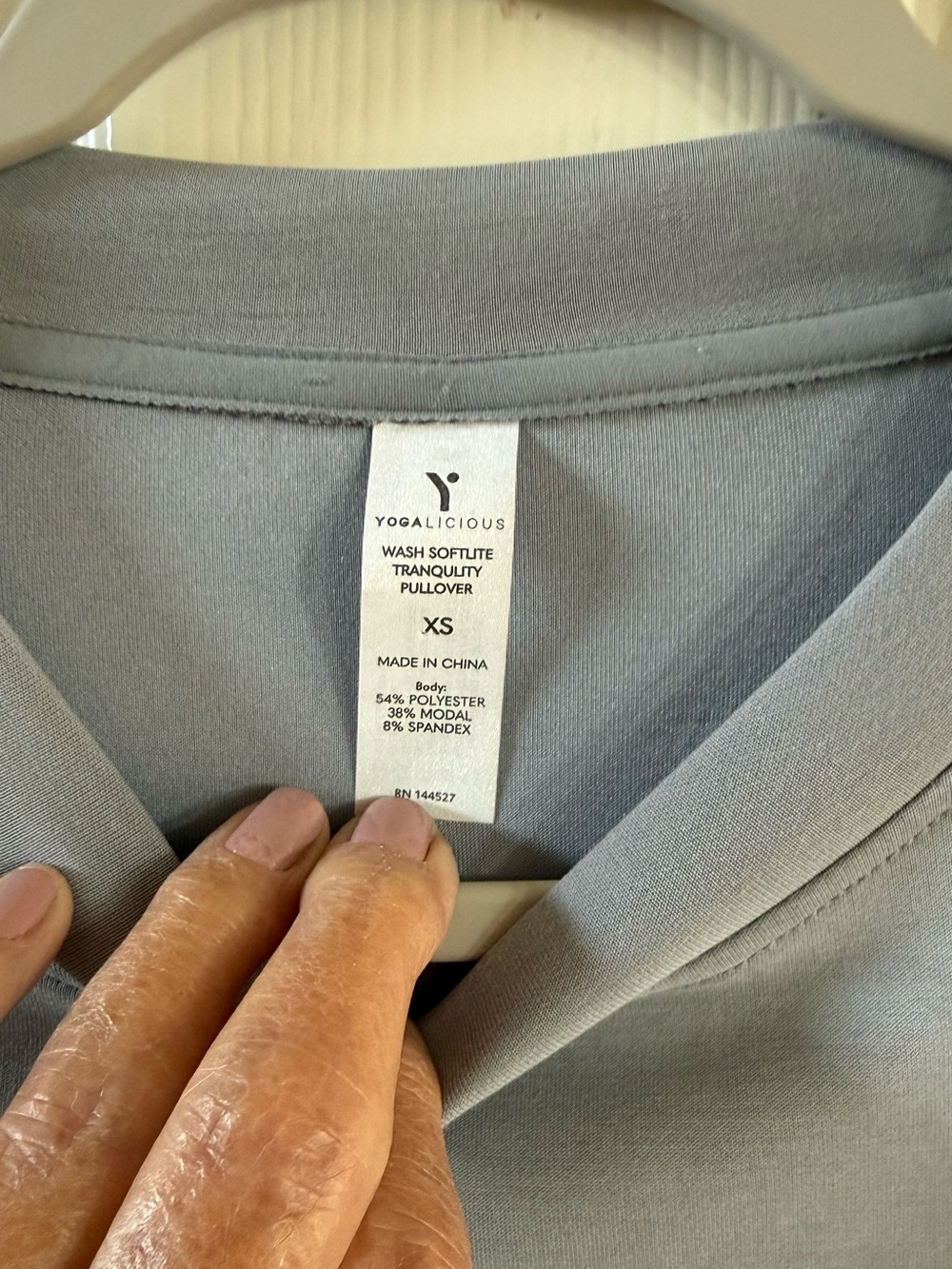 Yogalicious Super Buttery Soft Gray Relaxed Crewneck Sweatshirt - Picture 4 of 6